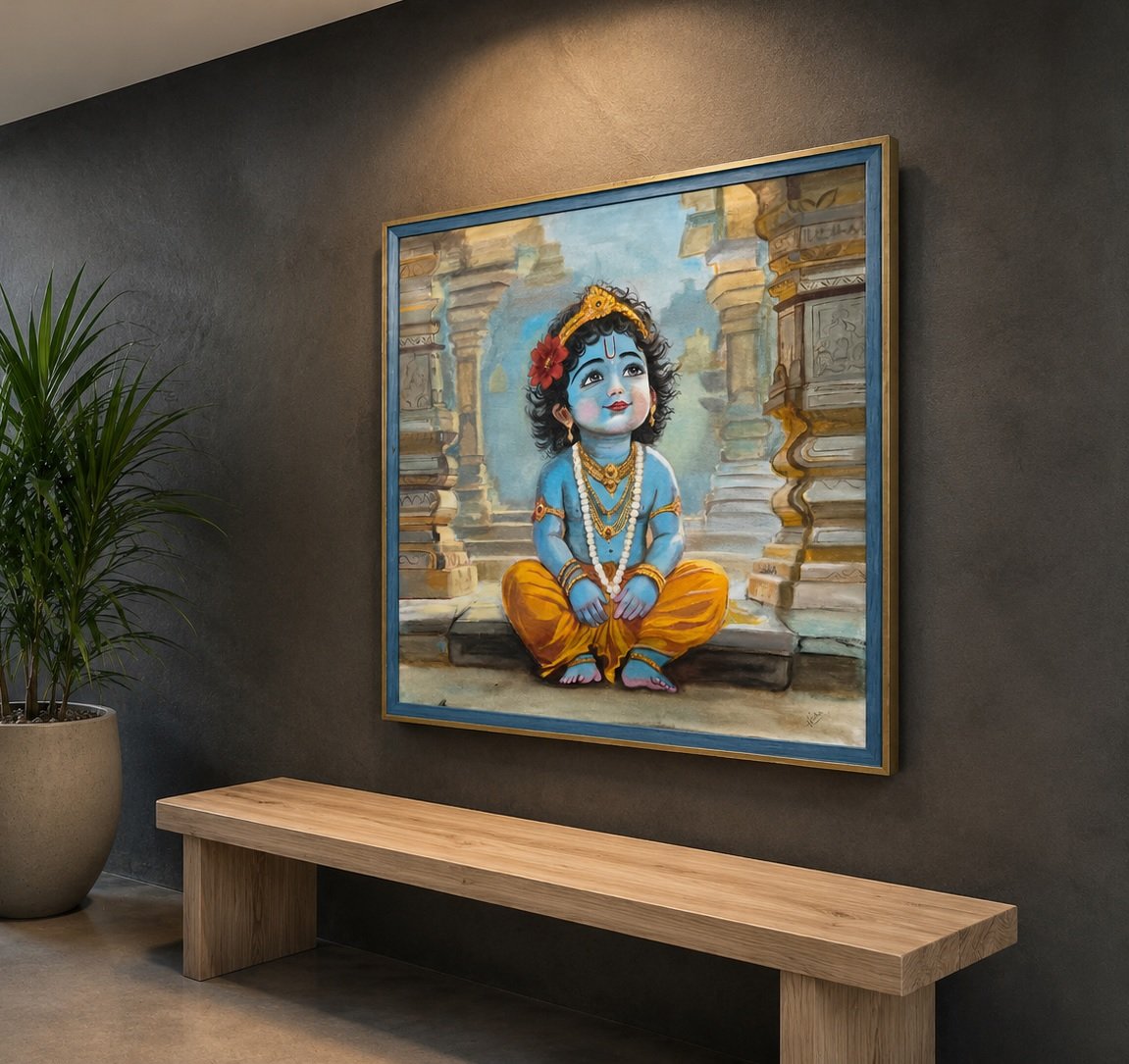 Full view of the Kanha original painting