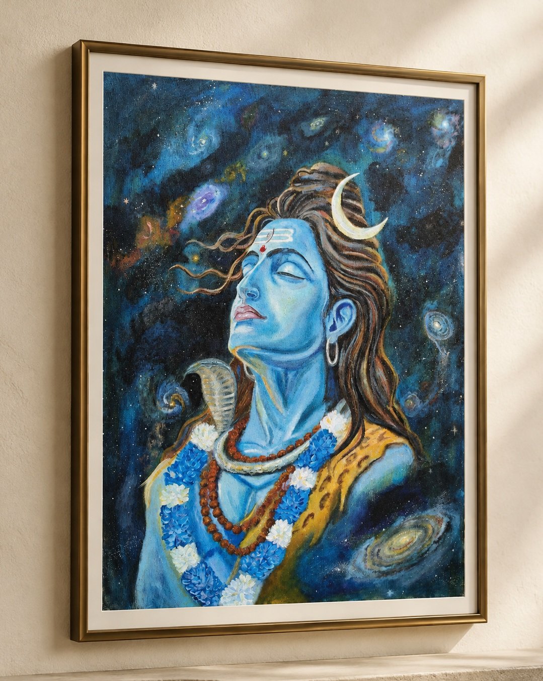 Shiva Stillness Acrylic Painting