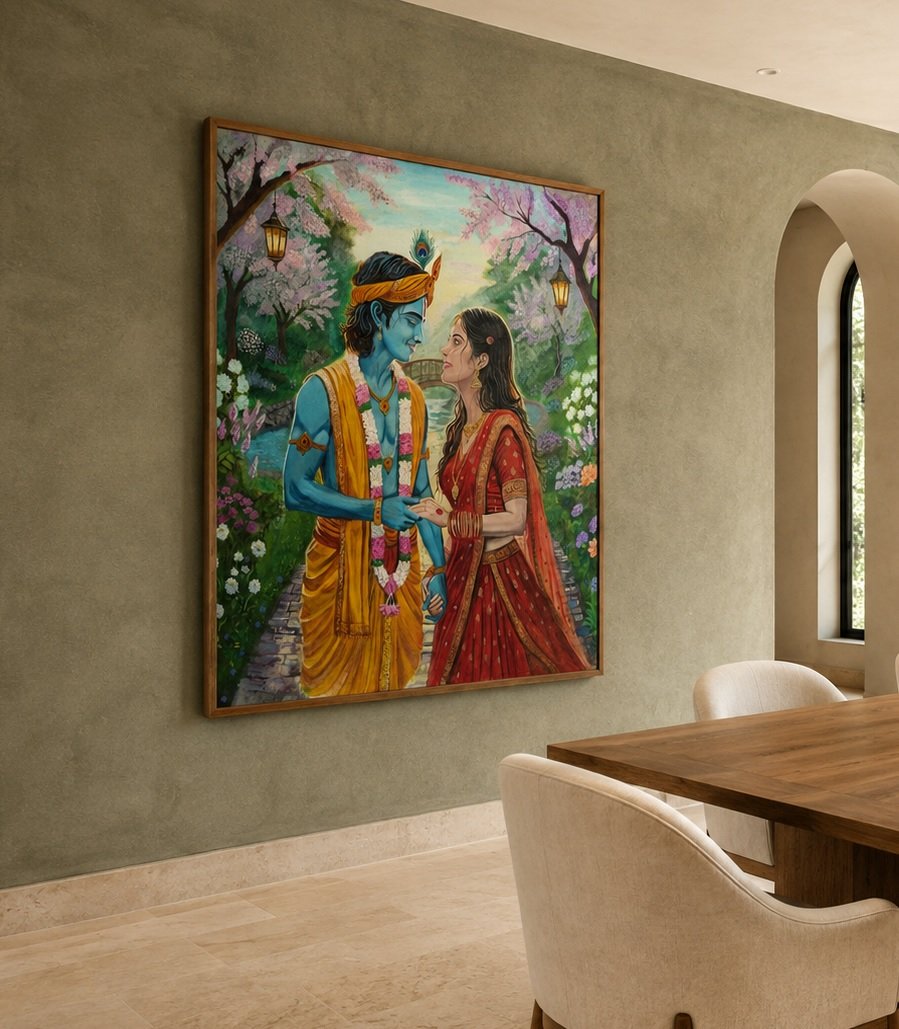 Radha Krishna — Eternal Love original painting