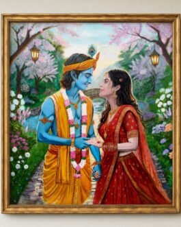 Radha Krishna Eternal Love - Canvas Print Edition