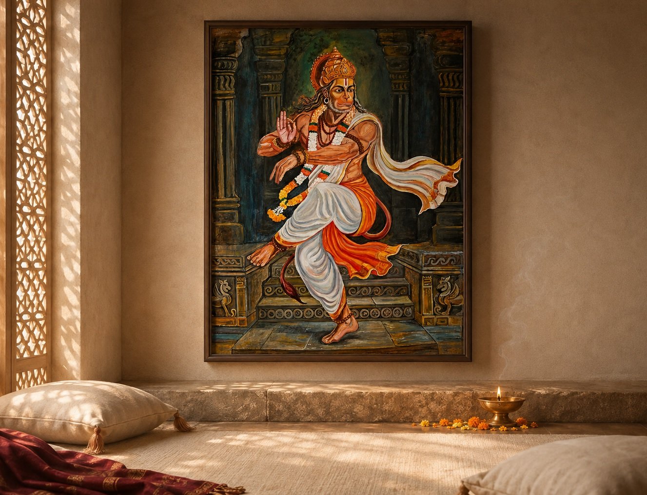 Hanuman Nataraj Natya painting