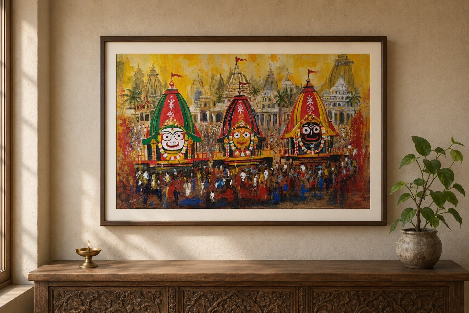 the original Jagannath Rath Yatra painting