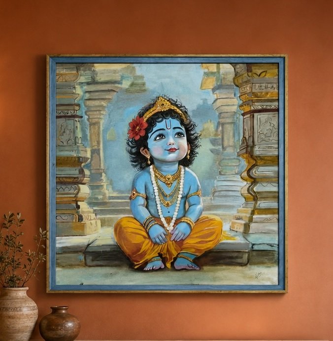 Kanha — An Eternal Moment of Joy original painting