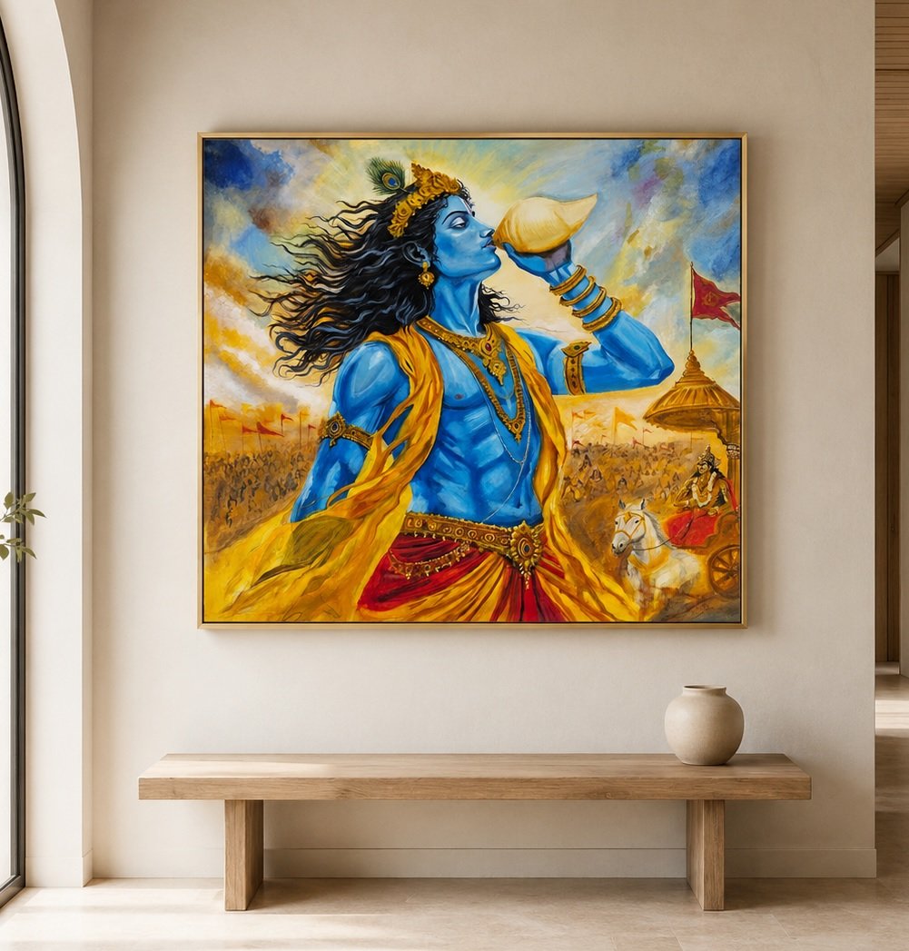 Krishna’s Divine Call painting