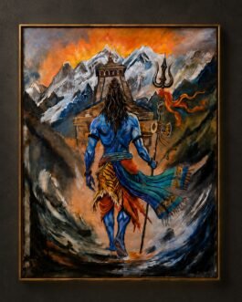 The Divine Journey - Shiva Kedarnath Canvas Print Edition