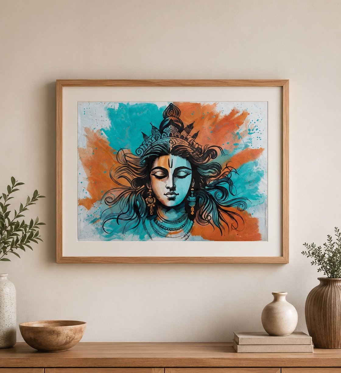 Meditative Shiva – Contemporary Wall Art